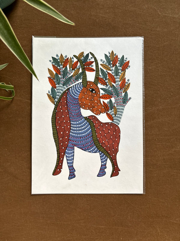 Vanrakshak Viraasat Gond Painting (A4 Size)